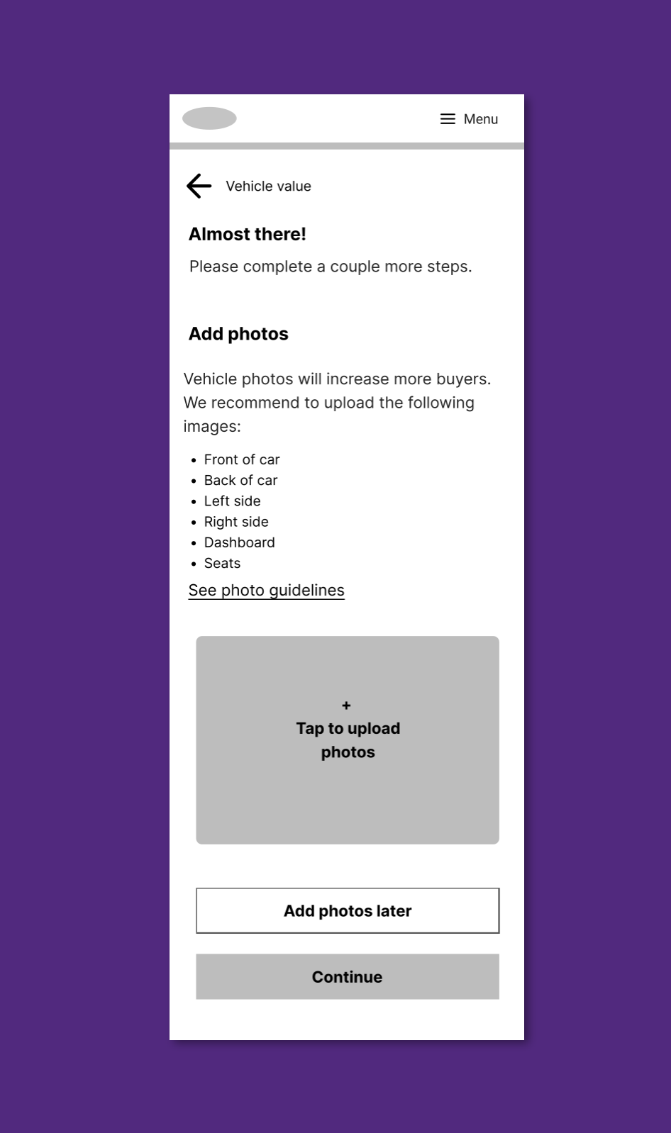 Adding photos