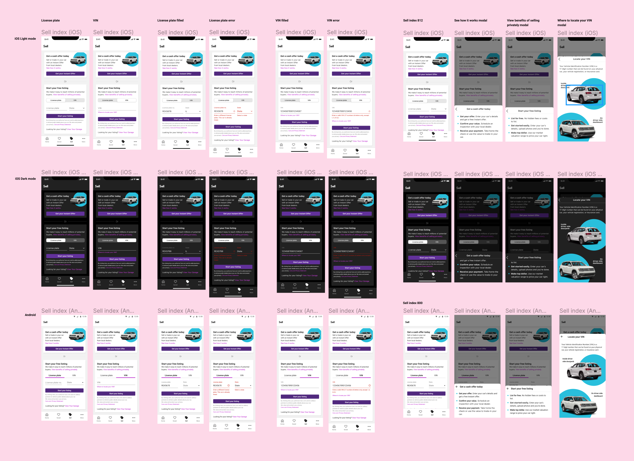 Final screens
