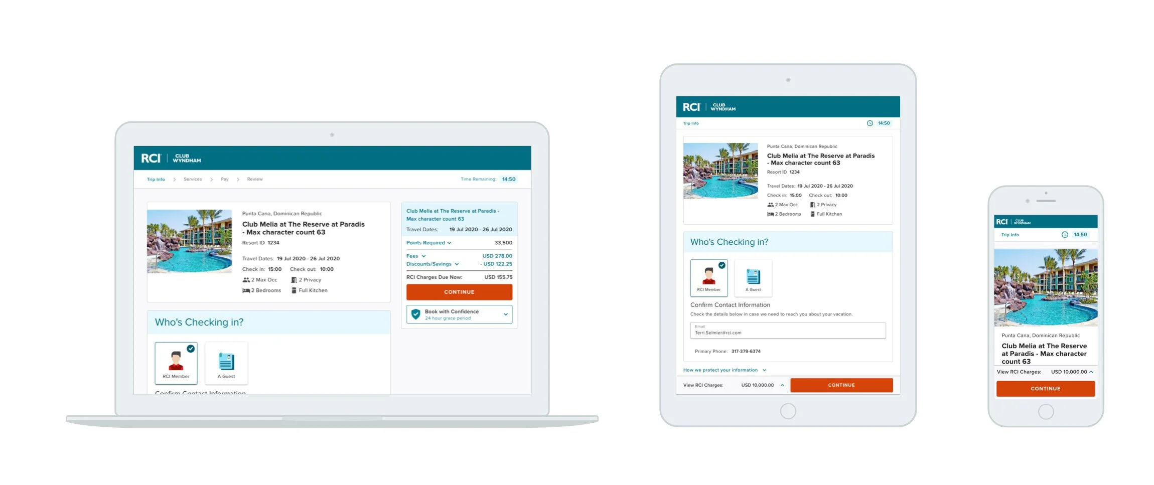 Redesigned checkout - Responsive Screens