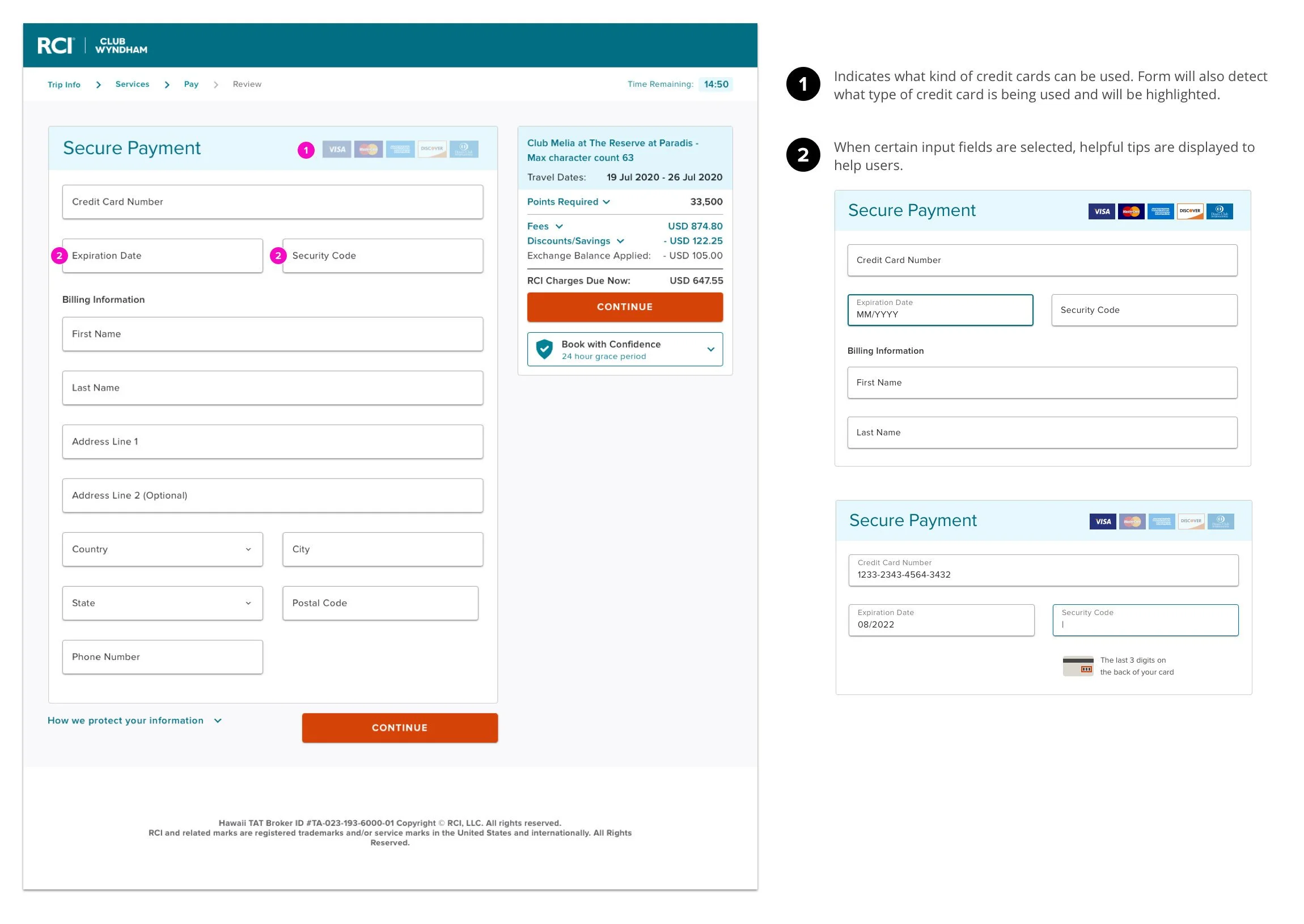 Redesigned checkout - Payment screen