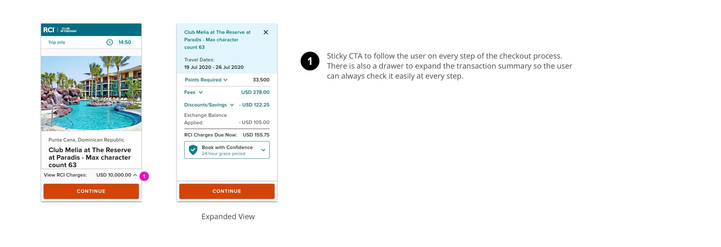 Redesigned checkout - Mobile